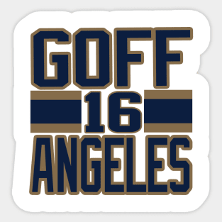 Los Angeles LYFE Goff Angeles! Sticker